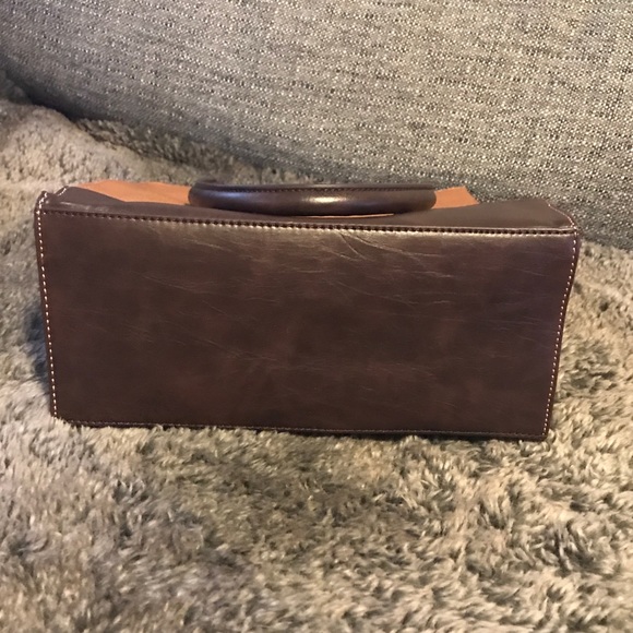 Tignanello brown leather shoulder bag like new - Picture 6 of 7